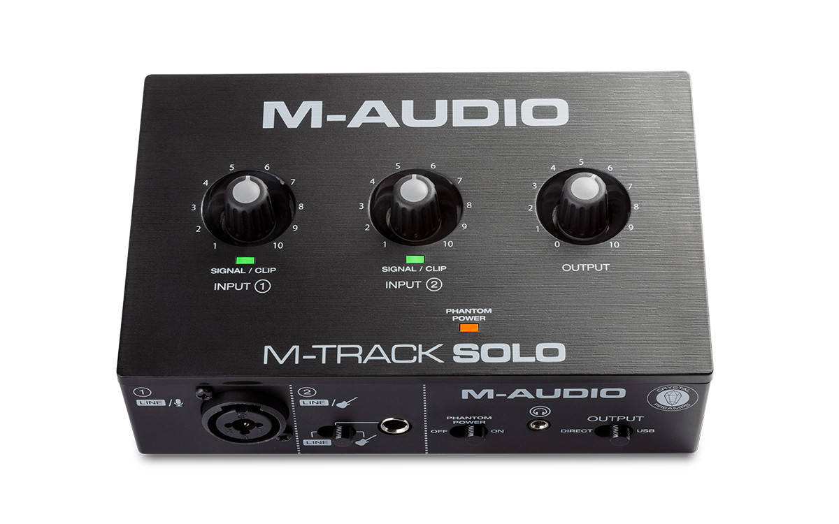 Аудиоинтерфейс M-AUDIO M-Track Solo
Аудиоинтерфейс M-AUDIO M-Track Solo