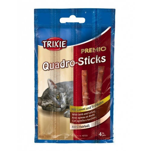 Лакомство для котов Quadro-Sticks палочки с ягненком и птицей (цена за 1 штуку, Trixie TX-42723
Лакомство для котов Quadro-Sticks палочки с ягненком и птицей (цена за 1 штуку, Trixie TX-42723