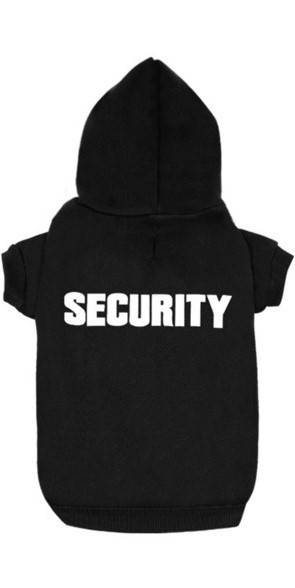 Одежда для домашних животных, толстовка Security для котов и собак, размер L, цвет черный
Одежда для домашних животных, толстовка Security для котов и собак, размер L, цвет черный