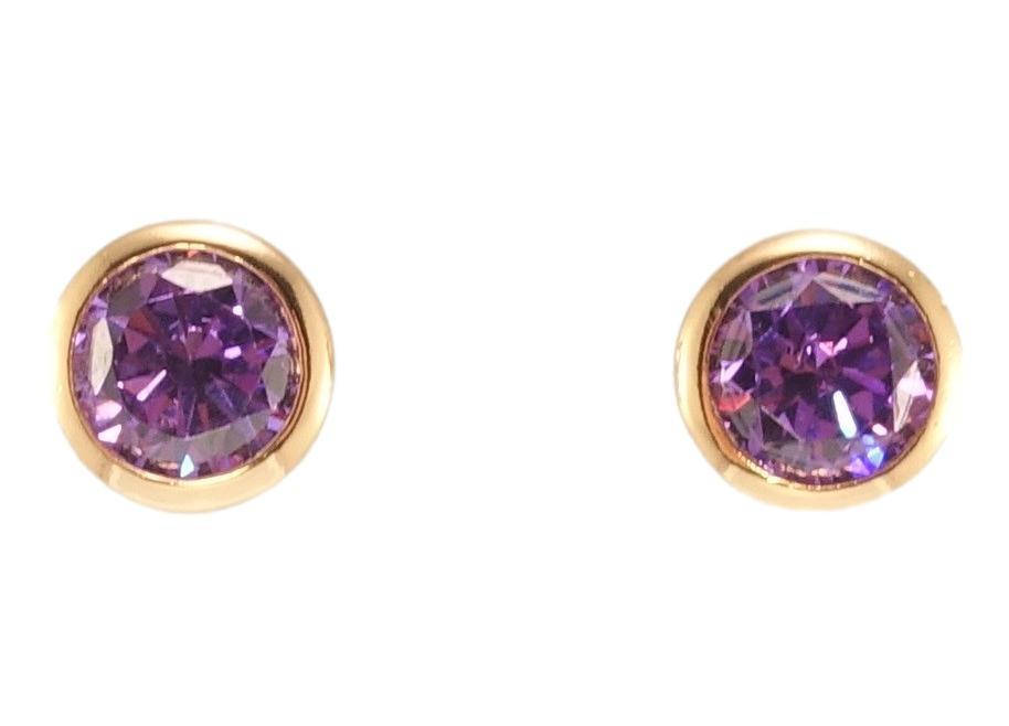 Серьги Xuping Позолота 18K гвоздики (пусеты) "Сиреневые кристаллы в ободковой оправе" ø 7мм
Серьги Xuping Позолота 18K гвоздики (пусеты) "Сиреневые кристаллы в ободковой оправе" ø 7мм