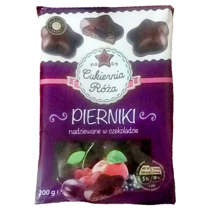 Пряники в шоколаде с фруктовой начинкой Cukiernia Roza, PIERNIKI w Czekoladzie, 200 г Польша
Пряники в шоколаде с фруктовой начинкой Cukiernia Roza, PIERNIKI w Czekoladzie, 200 г Польша