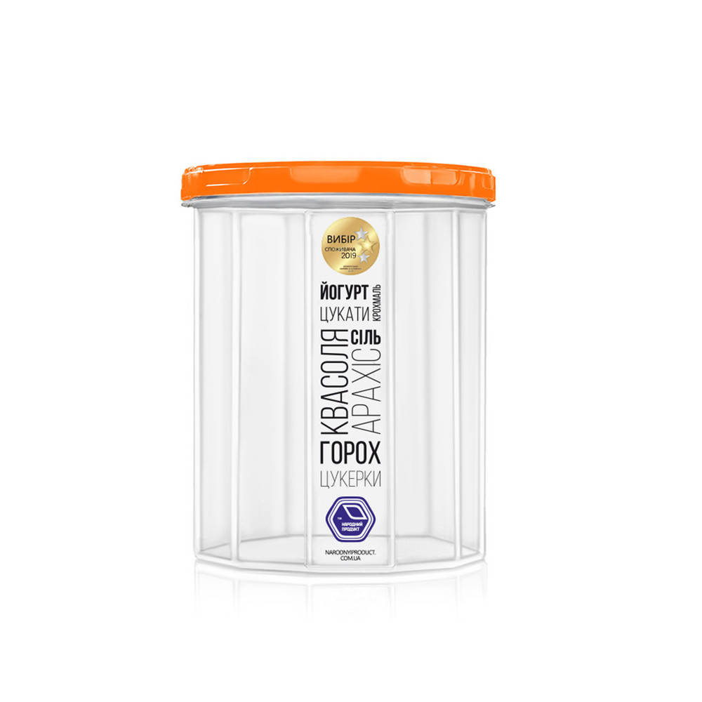 Ємність для сипучих продуктів 1 л
Ємність для сипучих продуктів 1 л