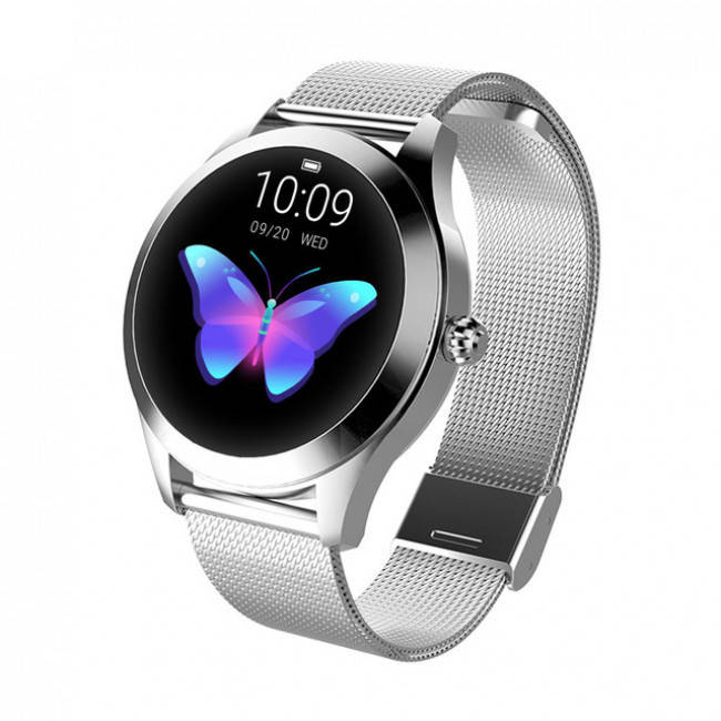 Смарт-часы женские KingWear KW10 водонепроницаемые с Bluetooth / пульсометром / тонометром Серебристый
Смарт-часы женские KingWear KW10 водонепроницаемые с Bluetooth / пульсометром / тонометром Серебристый