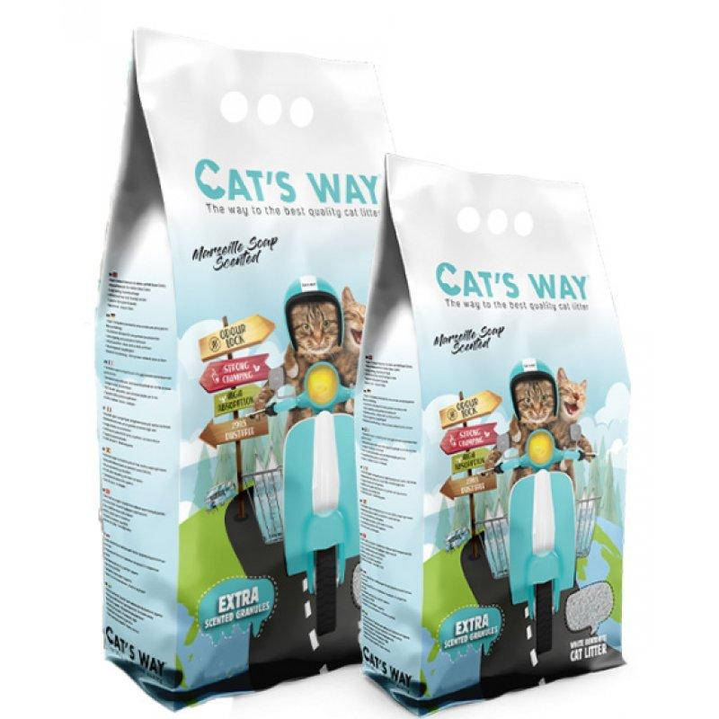 Cats Way Marseille Soa - комкующийся наполнитель Кетс Вей с марсельским мылом для кошачьего туалета - 5 л
Cats Way Marseille Soa - комкующийся наполнитель Кетс Вей с марсельским мылом для кошачьего туалета - 5 л