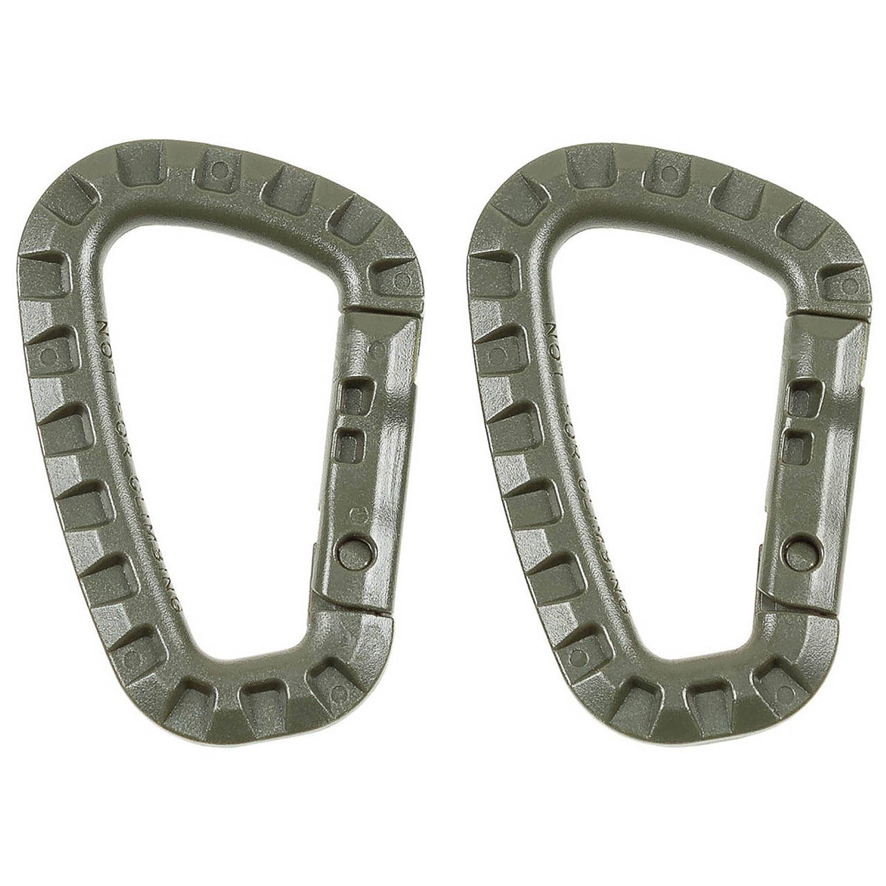 Карабины пластиковые MFH 7мм х 85мм (2шт.) Carabiner OD green 
Карабины пластиковые MFH 7мм х 85мм (2шт.) Carabiner OD green