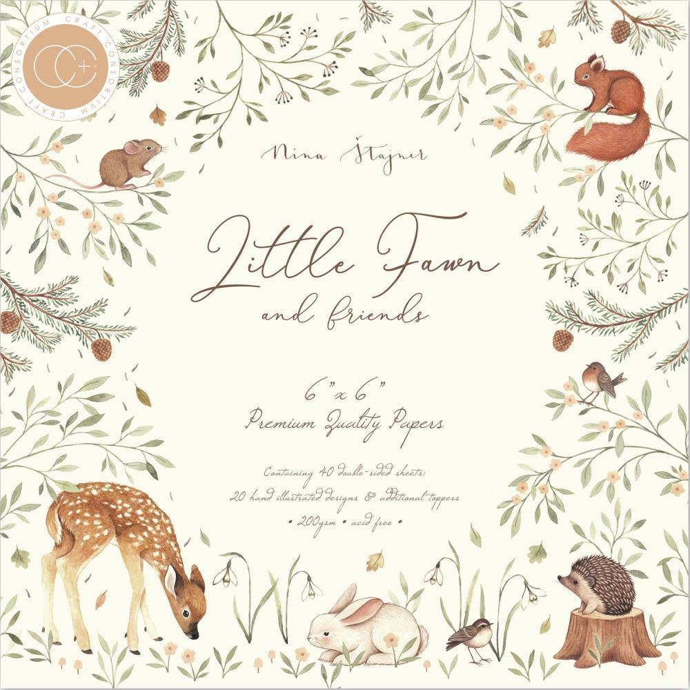 Набір двостороннього паперу - Little Fawn & Friends - Craft Consortium - 15x15 За 1.4 набору (10 л.)
Набір двостороннього паперу - Little Fawn & Friends - Craft Consortium - 15x15 За 1.4 набору (10 л.)