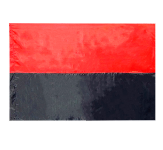 Прапор УПА, тканина поліестер розміром 90см х 60см. Слава УКРАЇНІ та слава ГЕРОЯМ 
Прапор УПА, тканина поліестер розміром 90см х 60см. Слава УКРАЇНІ та слава ГЕРОЯМ