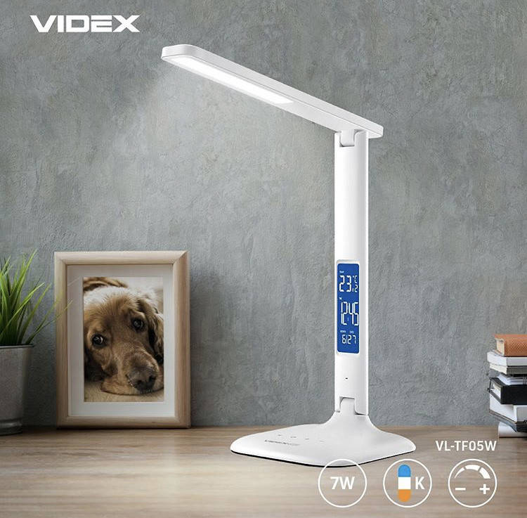 LED лампа настольная VIDEX VL-TF05W 7W 3000-5500K 24714 
LED лампа настольная VIDEX VL-TF05W 7W 3000-5500K 24714
