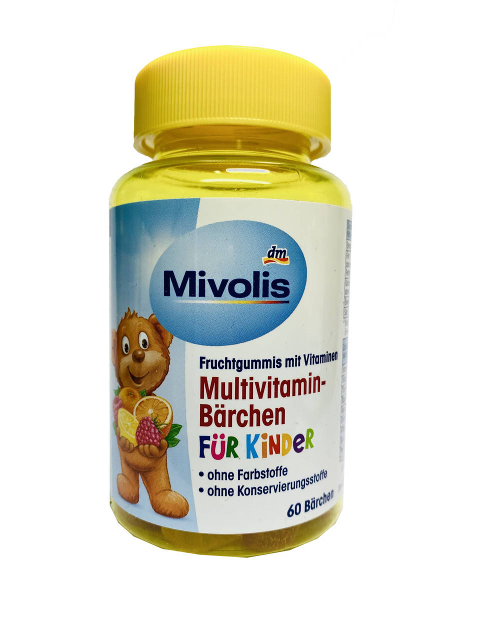 DAS Gesunde Plus Multivitamin-Barchen fur kinder желатинові ведмедики мультивітамін для дітей 60 шт - Німеччин
DAS Gesunde Plus Multivitamin-Barchen fur kinder желатинові ведмедики мультивітамін для дітей 60 шт - Німеччин