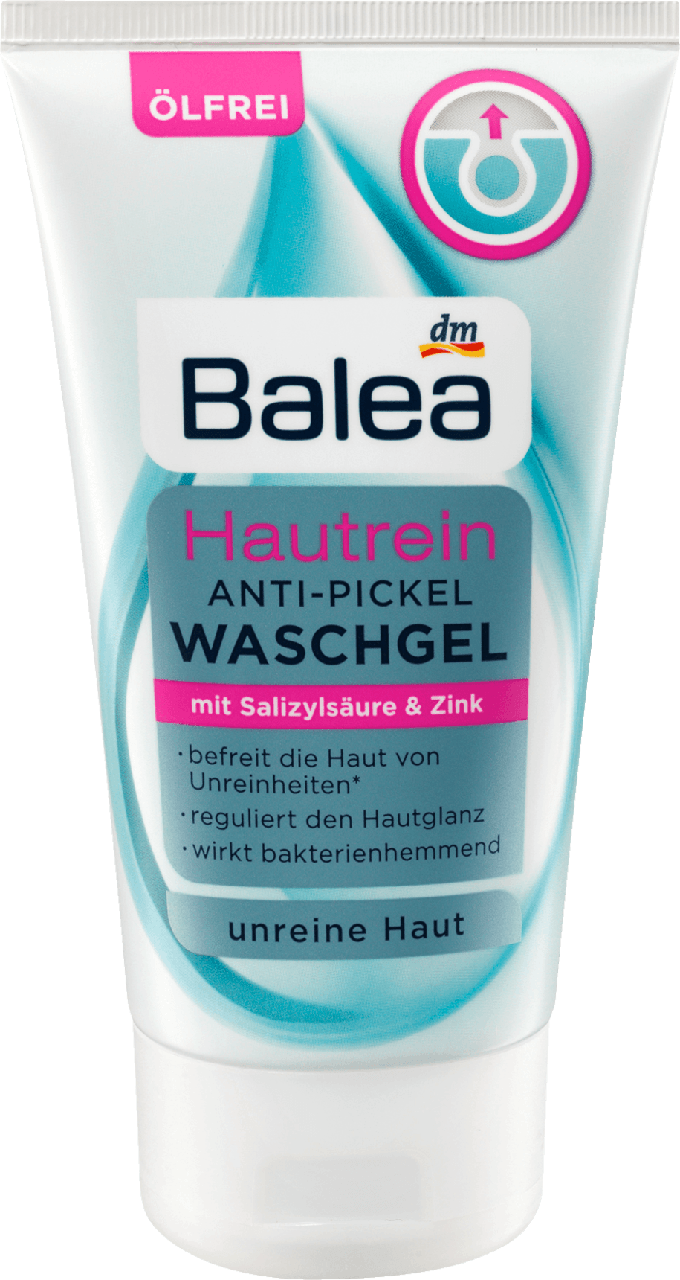 Антибактериальный гель для умывания лица Balea Hautrein Soft & Clear Anti-Pickel, 150 мл.
Антибактериальный гель для умывания лица Balea Hautrein Soft & Clear Anti-Pickel, 150 мл.