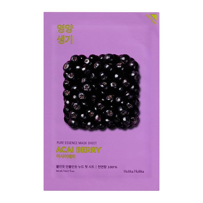 Тканевая маска для лица "Ягоды асаи" Holika Holika Pure Essence Mask Sheet Acai Berry 20 мл (8806334368142)
Тканевая маска для лица "Ягоды асаи" Holika Holika Pure Essence Mask Sheet Acai Berry 20 мл (8806334368142)