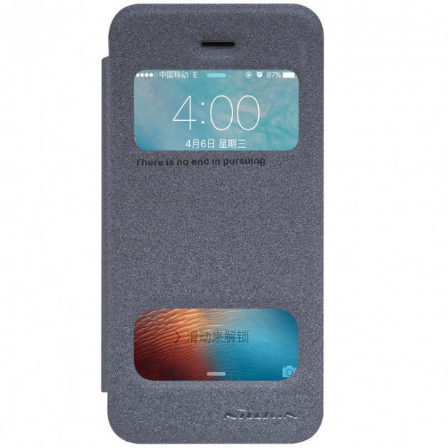 Чехол книжка Nillkin Sparkle Series для iPhone 5 / 5s / SE черный 
Чехол книжка Nillkin Sparkle Series для iPhone 5 / 5s / SE черный