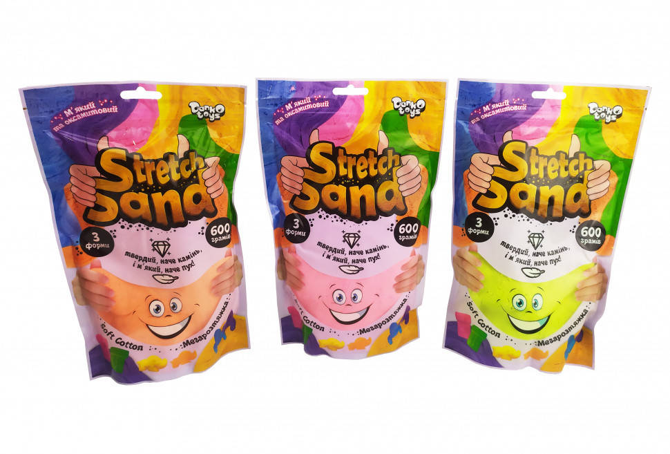 Набор креативного творчества "Stretch Sand" Danko Toys STS-04-01U укр, 600 г, кинетический песок, Land of Toys
Набор креативного творчества "Stretch Sand" Danko Toys STS-04-01U укр, 600 г, кинетический песок, Land of Toys