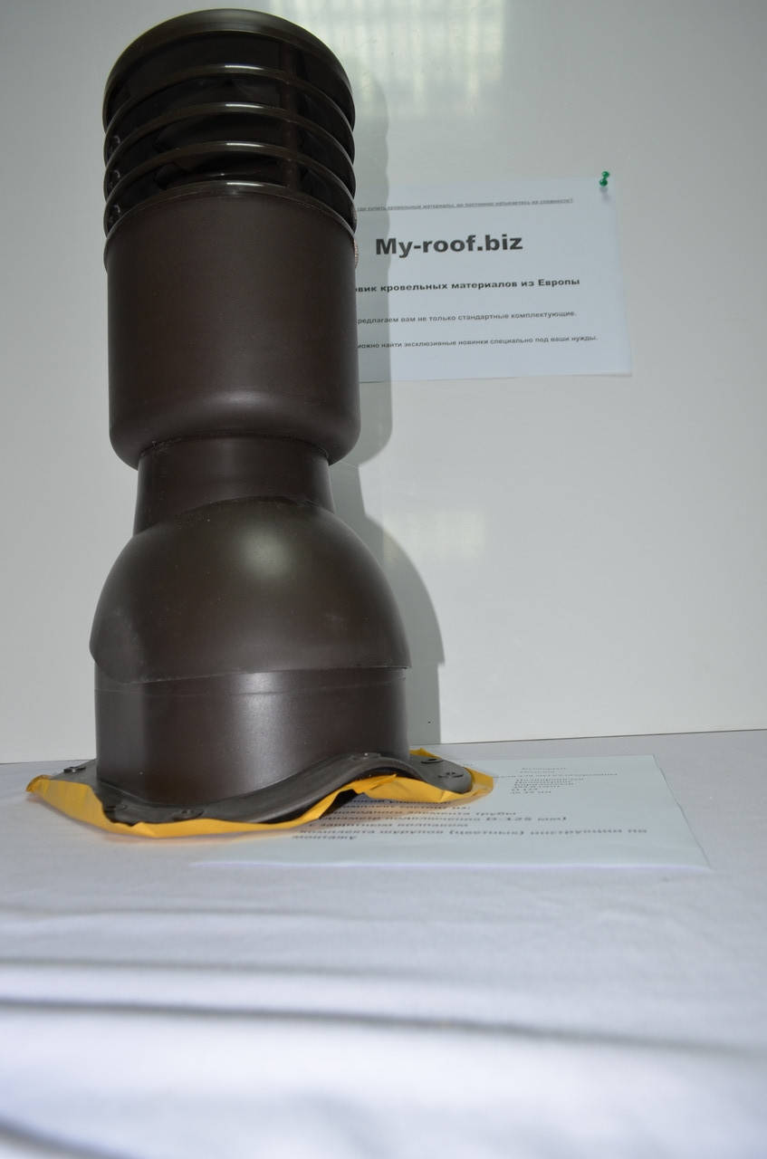 Вентиляционные и кровельные выходы KRONO-PLAST KBNO Ral 8019 Ø 125 Утепл. для металлочерепицы (низкий профиль)
Вентиляционные и кровельные выходы KRONO-PLAST KBNO Ral 8019 Ø 125 Утепл. для металлочерепицы (низкий профиль)