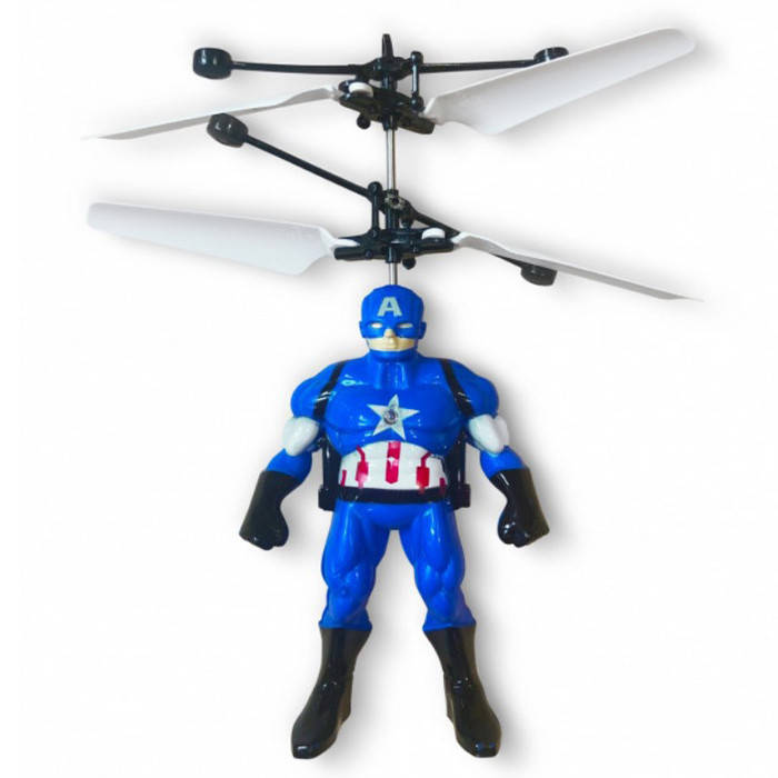 Игрушка Индукционная Летающая Супер Герой Heroes 2 Avengers Капитан Америка Captain America LED Марвел Marvel, Синий
Игрушка Индукционная Летающая Супер Герой Heroes 2 Avengers Капитан Америка Captain America LED Марвел Marvel, Синий