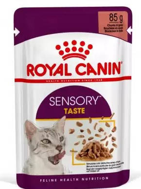 Royal Canin Sensory Taste Gravy (кусочки в соусе) 85г*12шт - паучи для привередливых кошек старше 1 года
Royal Canin Sensory Taste Gravy (кусочки в соусе) 85г*12шт - паучи для привередливых кошек старше 1 года