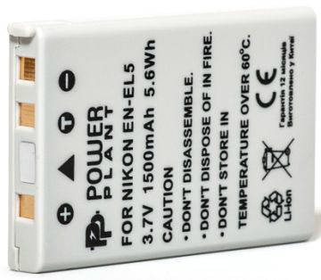 Аккумулятор PowerPlant Nikon EN-EL5 1500mAh
Аккумулятор PowerPlant Nikon EN-EL5 1500mAh
