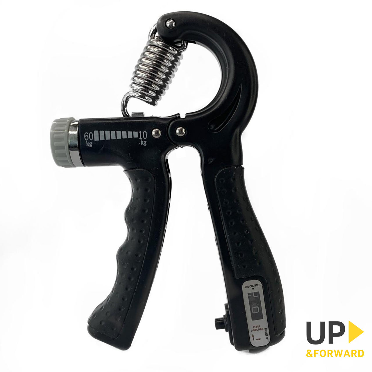 Эспандер кистевой (С счетчиком) пружинный с регулируемой нагрузкой 10 - 60 кг CN-RB019 Black 
Эспандер кистевой (С счетчиком) пружинный с регулируемой нагрузкой 10 - 60 кг CN-RB019 Black