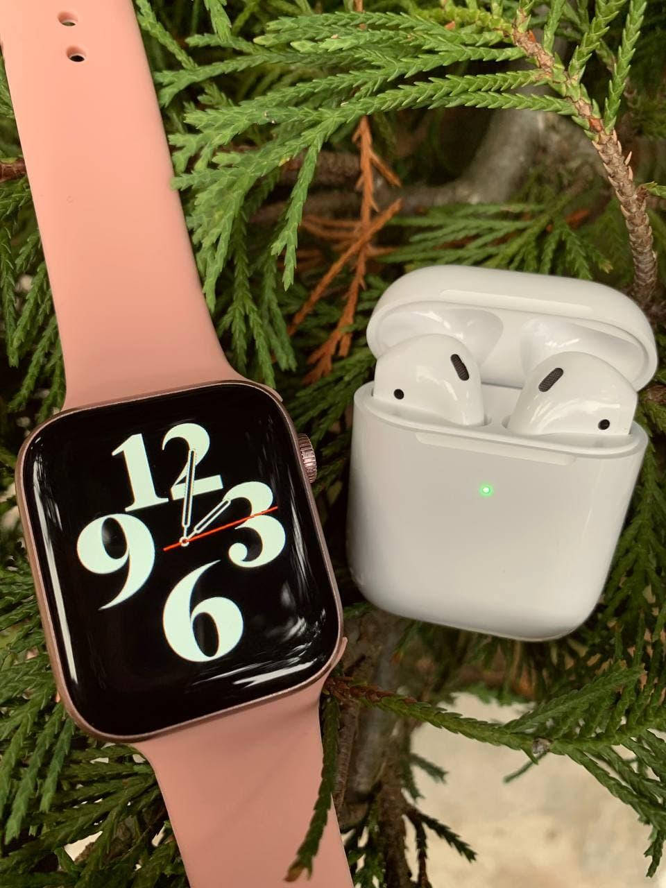Топовый набор - Apple AirPods 2 - го поколения + Стильные Смарт часы W26 2021 года - Apple watch 6/44mm, Белый
Топовый набор - Apple AirPods 2 - го поколения + Стильные Смарт часы W26 2021 года - Apple watch 6/44mm, Белый