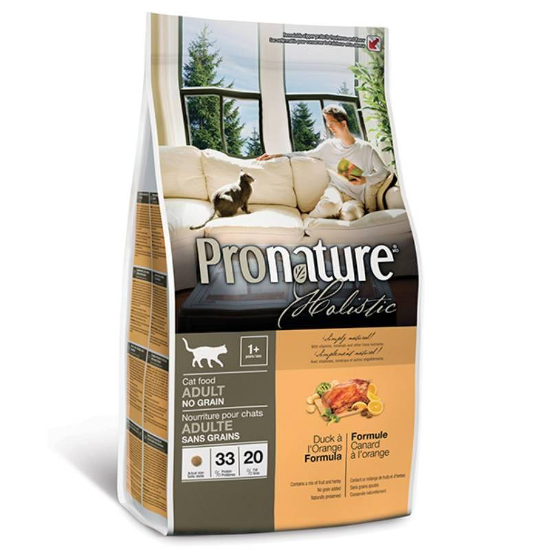 Pronature Holistic (Пронатюр Холистик) Сухой беззерновой корм с уткой и апельсином для взрослых кошек 2.72 кг
Pronature Holistic (Пронатюр Холистик) Сухой беззерновой корм с уткой и апельсином для взрослых кошек 2.72 кг