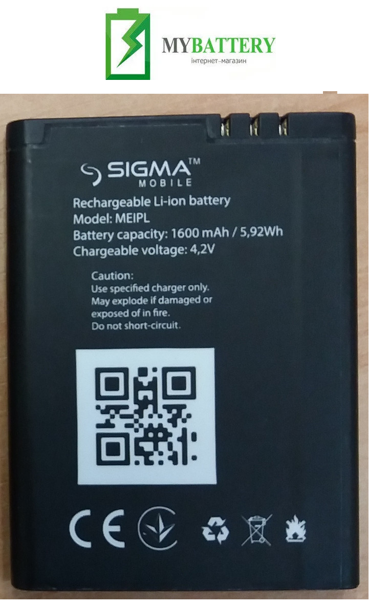 Оригинальный аккумулятор АКБ (Батарея) для Sigma Comfort 50 Elegance 3 / Meipl 1600 mAh 3.7V
Оригинальный аккумулятор АКБ (Батарея) для Sigma Comfort 50 Elegance 3 / Meipl 1600 mAh 3.7V