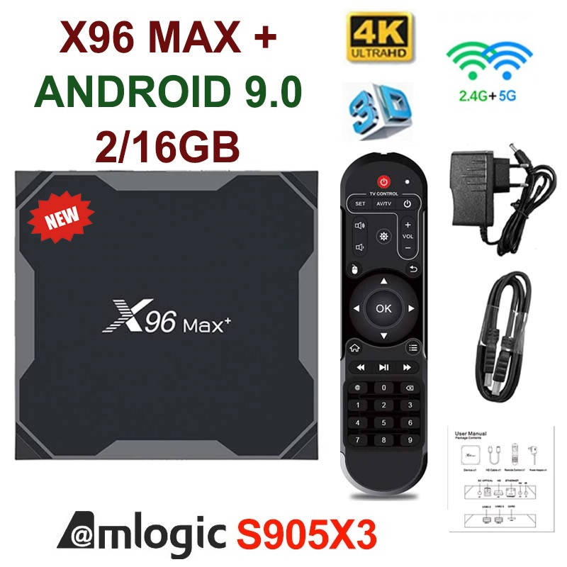 TV-Приставка X96 MAX+ (MAX PLUS) 2/16GB S905X3 (Android Smart TV BOX, Андроид Смарт ТВ Приставка, тв бокс)
TV-Приставка X96 MAX+ (MAX PLUS) 2/16GB S905X3 (Android Smart TV BOX, Андроид Смарт ТВ Приставка, тв бокс)
