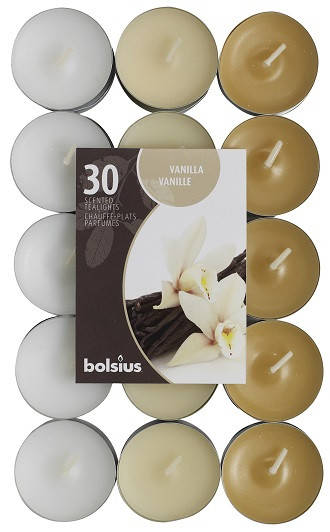Свеча чайная ароматизированная Ваниль Bolsius 1.5 см 30 шт (p15-30-67Б VAN), Разные цвета
Свеча чайная ароматизированная Ваниль Bolsius 1.5 см 30 шт (p15-30-67Б VAN), Разные цвета