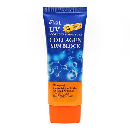 EKEL UV Collagen Sun Block SPF 50+/PA+++, солнцезащитный крем с гидролизованным коллагеном
EKEL UV Collagen Sun Block SPF 50+/PA+++, солнцезащитный крем с гидролизованным коллагеном