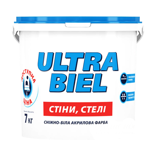Sniezka ULTRA BIEL снежно-белая акриловая краска для стен и потолков 7кг, Белый
Sniezka ULTRA BIEL снежно-белая акриловая краска для стен и потолков 7кг, Белый