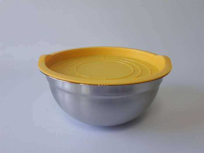 Миска кухонная из нержавеющей стали глубокая с крышкой D 22 cm H 10 cm 2,2 литра для столовой Нержавейка
Миска кухонная из нержавеющей стали глубокая с крышкой D 22 cm H 10 cm 2,2 литра для столовой Нержавейка