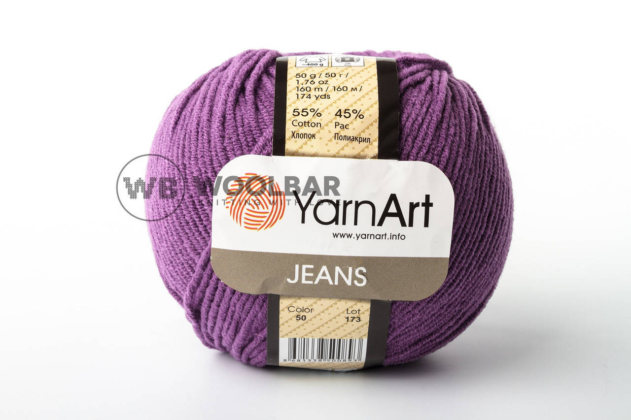 Пряжа YarnArt Jeans 50 ярко-фиолетовый 
Пряжа YarnArt Jeans 50 ярко-фиолетовый