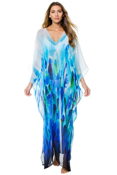 Туника пляжная женская длинная морской расцветки, батал
Туника пляжная женская длинная морской расцветки, батал