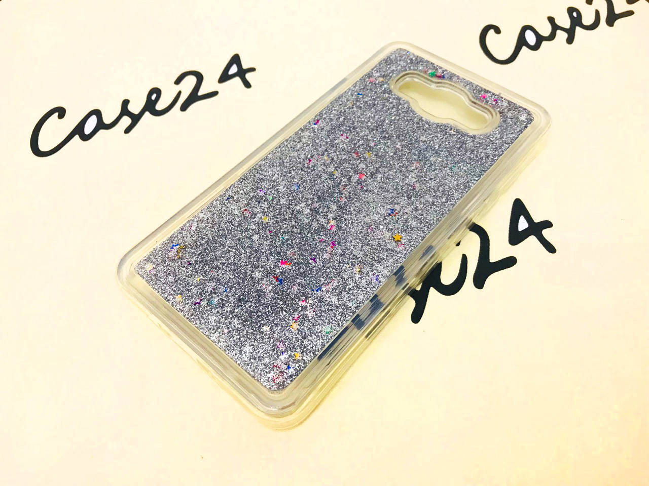 Перетекающий TPU чехол Star для Samsung Galaxy J710F J7 2016 (4 цвета) серебристый
