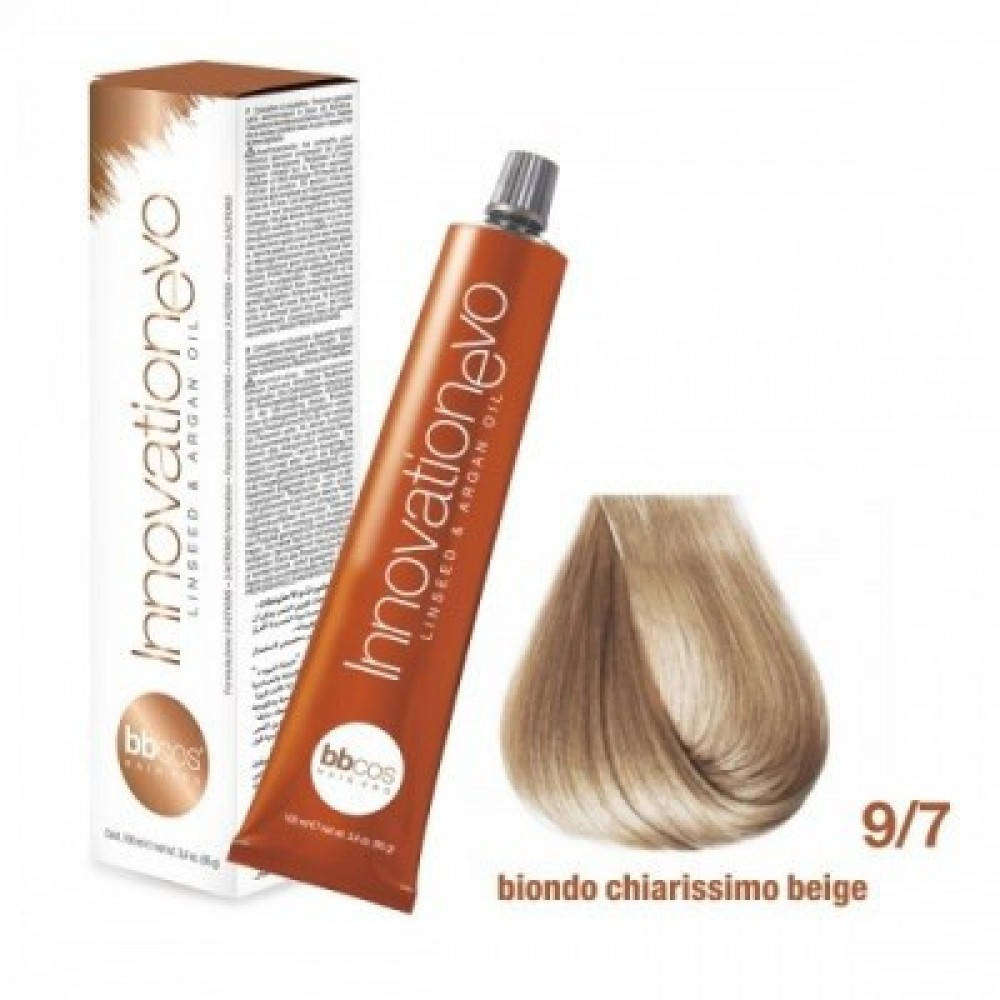 Стойкая Краска Для Волос BBCos Innovation Evo Hair Color Cream № 9/7 Блондин Очень Светлый Бежевый, 100 Мл
Стойкая Краска Для Волос BBCos Innovation Evo Hair Color Cream № 9/7 Блондин Очень Светлый Бежевый, 100 Мл