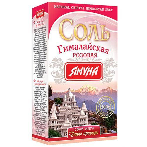 Соль гималайская розовая 200г Ямуна
Соль гималайская розовая 200г Ямуна