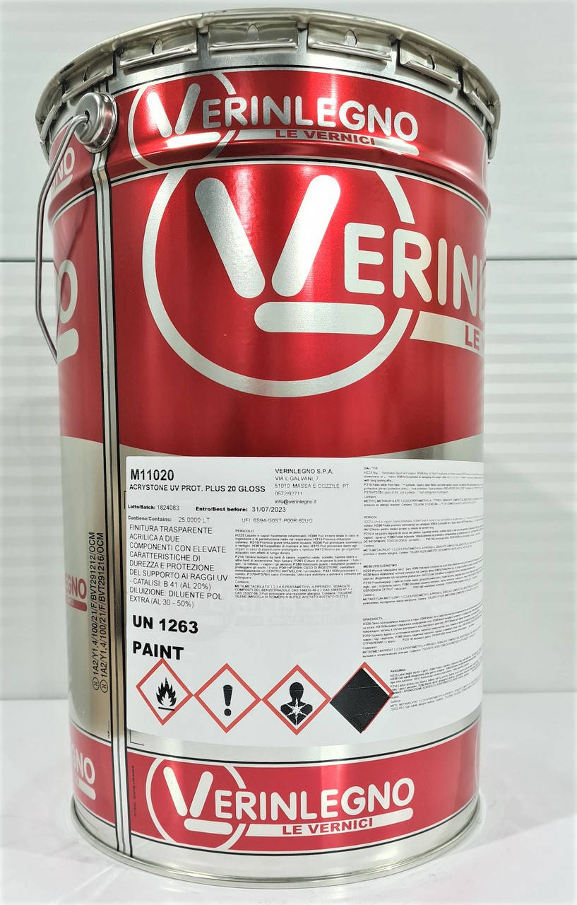 Лак ACRYSTONE PLUS UV PROT - паркетный акриловый, твердый, полуматовый (блеск 20 глосс) - Verinlegno, Прозрачный
Лак ACRYSTONE PLUS UV PROT - паркетный акриловый, твердый, полуматовый (блеск 20 глосс) - Verinlegno, Прозрачный