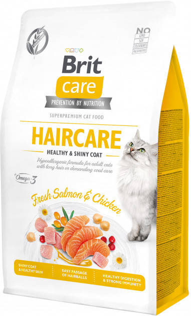 Brit Care (Брит Каре) Cat GF Haircare Healthy & Shiny Coat сухой корм для кошек (уход за кожей и шерстью) 7 кг
Brit Care (Брит Каре) Cat GF Haircare Healthy & Shiny Coat сухой корм для кошек (уход за кожей и шерстью) 7 кг