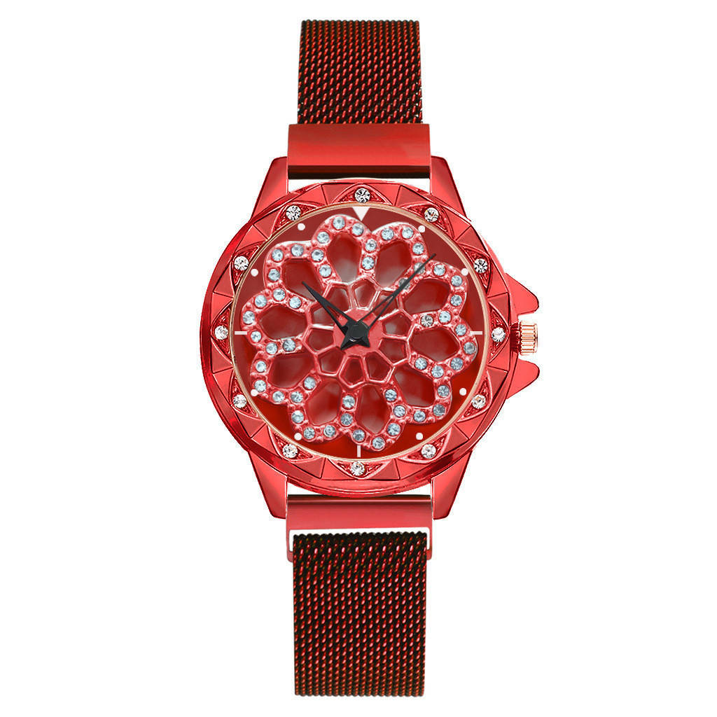 Женские часы с вращающимся крутящимся циферблатом Chanel Flower Diamond Rotation Watch Красный
Женские часы с вращающимся крутящимся циферблатом Chanel Flower Diamond Rotation Watch Красный