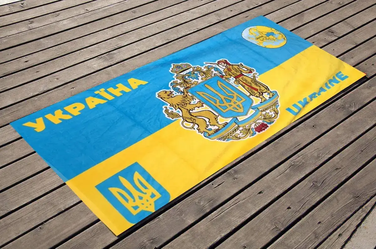 Патриотическое пляжное полотенце велюровая микрофибра "флаг Украины" подарок для мужчины 140 см махра Турция
Патриотическое пляжное полотенце велюровая микрофибра "флаг Украины" подарок для мужчины 140 см махра Турция