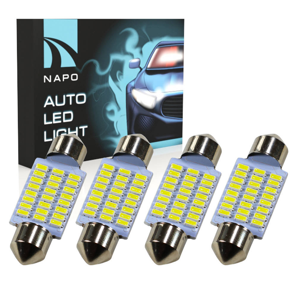 Лампа автомобильная LED SJ-4014-24SMD-36mm комплект 4 шт C5W C10W T11 цвет свечения белый
Лампа автомобильная LED SJ-4014-24SMD-36mm комплект 4 шт C5W C10W T11 цвет свечения белый
