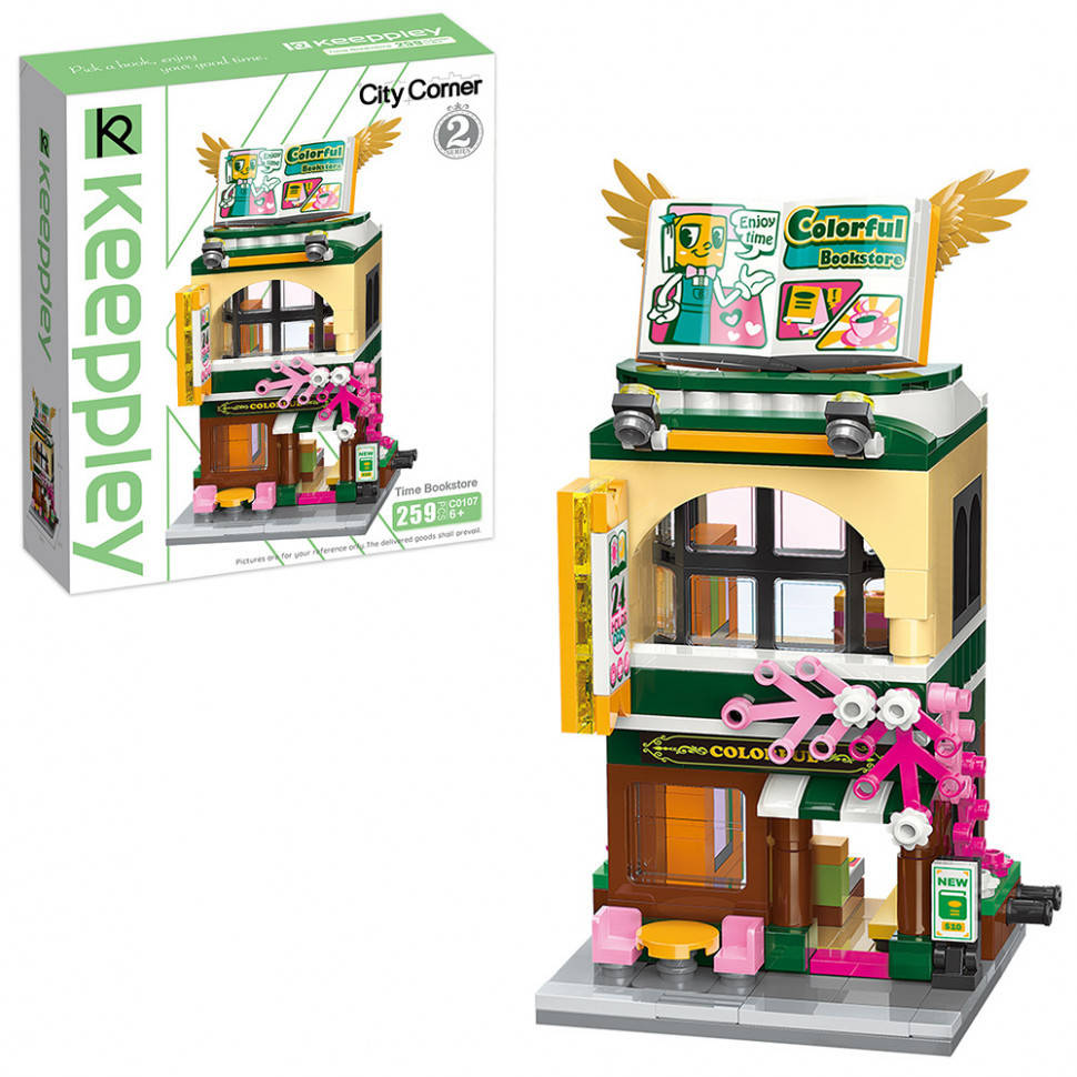 Конструктор C0107 книжный магазин, 2 этажа, 259 деталей, Land of Toys
Конструктор C0107 книжный магазин, 2 этажа, 259 деталей, Land of Toys