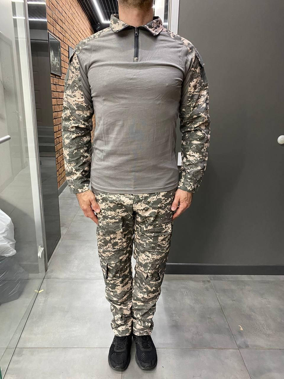 Военная форма ACU-ARMY COMBAT UNIFORM (убакс и брюки), пиксель НАТО, лето, размер XL, тактическая летняя, Серый
Военная форма ACU-ARMY COMBAT UNIFORM (убакс и брюки), пиксель НАТО, лето, размер XL, тактическая летняя, Серый