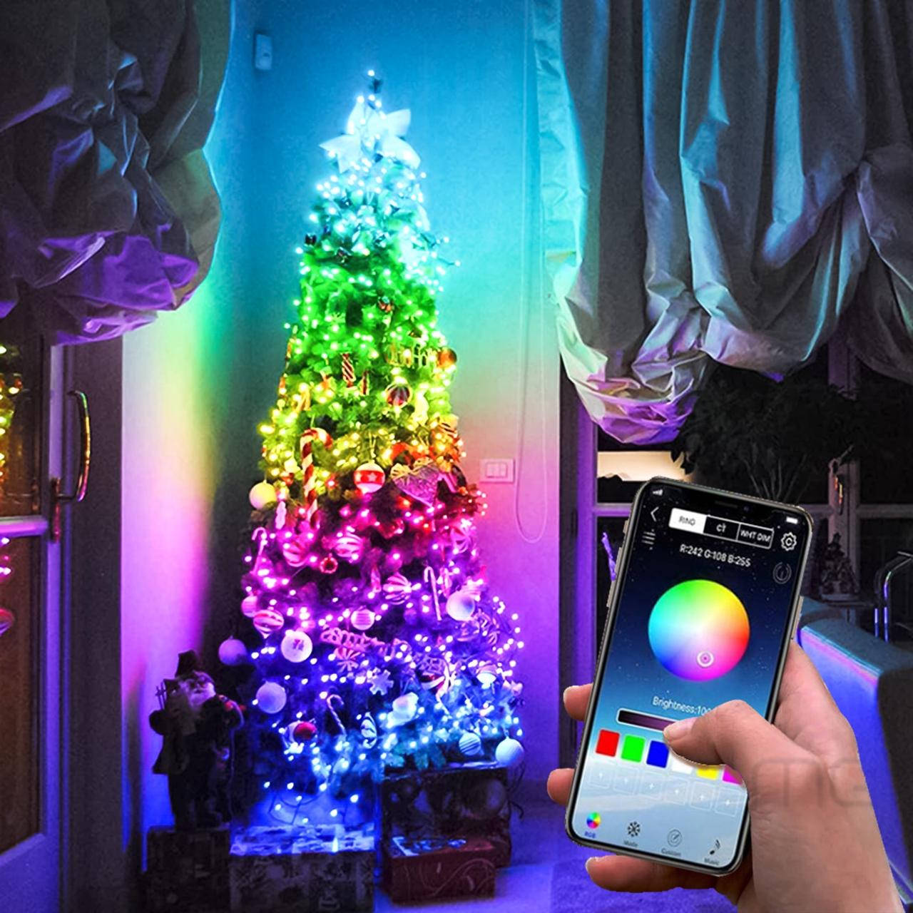 Смарт гирлянда 5 м 50LED Bluetooth Lights RGB / Умная цветная гирлянда с управлением с телефона
Смарт гирлянда 5 м 50LED Bluetooth Lights RGB / Умная цветная гирлянда с управлением с телефона