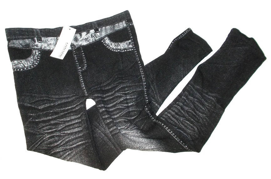 Леггинсы - Капри под джинс бесшовные размер 40-46, Черный 
Леггинсы - Капри под джинс бесшовные размер 40-46, Черный
