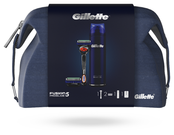 Подарочный набор Gillette Fusion ProGlide (бритва + 2 сменных картриджа + гель для бритья 200 мл + сумка)
Подарочный набор Gillette Fusion ProGlide (бритва + 2 сменных картриджа + гель для бритья 200 мл + сумка)