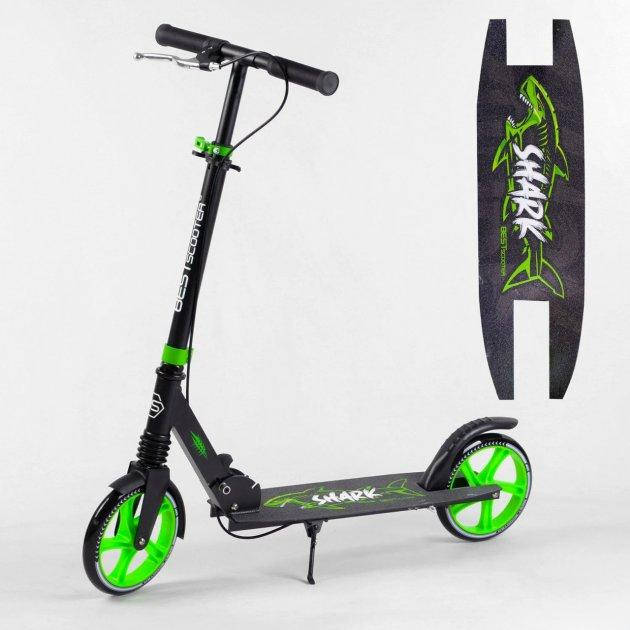 Самокат двухколесный Best Scooter Shark с ручным тормозом колеса PU 200 мм 1 амортизатор Черно/салатовый
Самокат двухколесный Best Scooter Shark с ручным тормозом колеса PU 200 мм 1 амортизатор Черно/салатовый