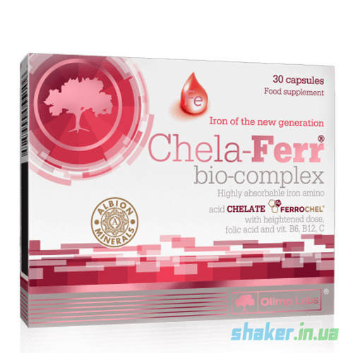 Хелатное Железо Olimp Chela-Ferr Bio-Complex (30 капс) олимп 
Хелатное Железо Olimp Chela-Ferr Bio-Complex (30 капс) олимп