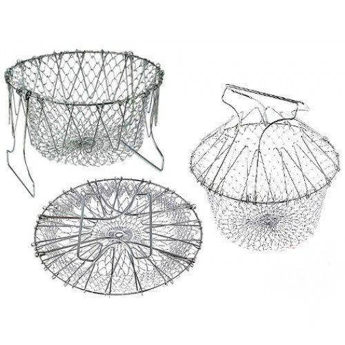 Складная решетка друшлаг Magic Kitchen Chef Basket из нержавеющей стали Настоящие фото, Светло-серый
Складная решетка друшлаг Magic Kitchen Chef Basket из нержавеющей стали Настоящие фото, Светло-серый
