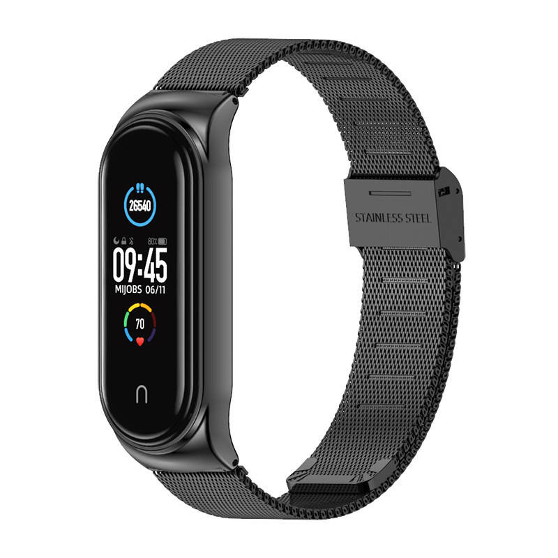 Металевий ремінець MiJobs для Xiaomi Mi Band 3 / 4 / 5 / 6. Міланська петля. Унікальний дизайн. Подарунок. Чорний
Металевий ремінець MiJobs для Xiaomi Mi Band 3 / 4 / 5 / 6. Міланська петля. Унікальний дизайн. Подарунок. Чорний