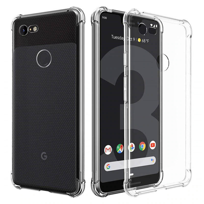 Противоударный силиконовый чехол бампер с усиленными углами для Google Pixel 3 XL прозрачный
Противоударный силиконовый чехол бампер с усиленными углами для Google Pixel 3 XL прозрачный